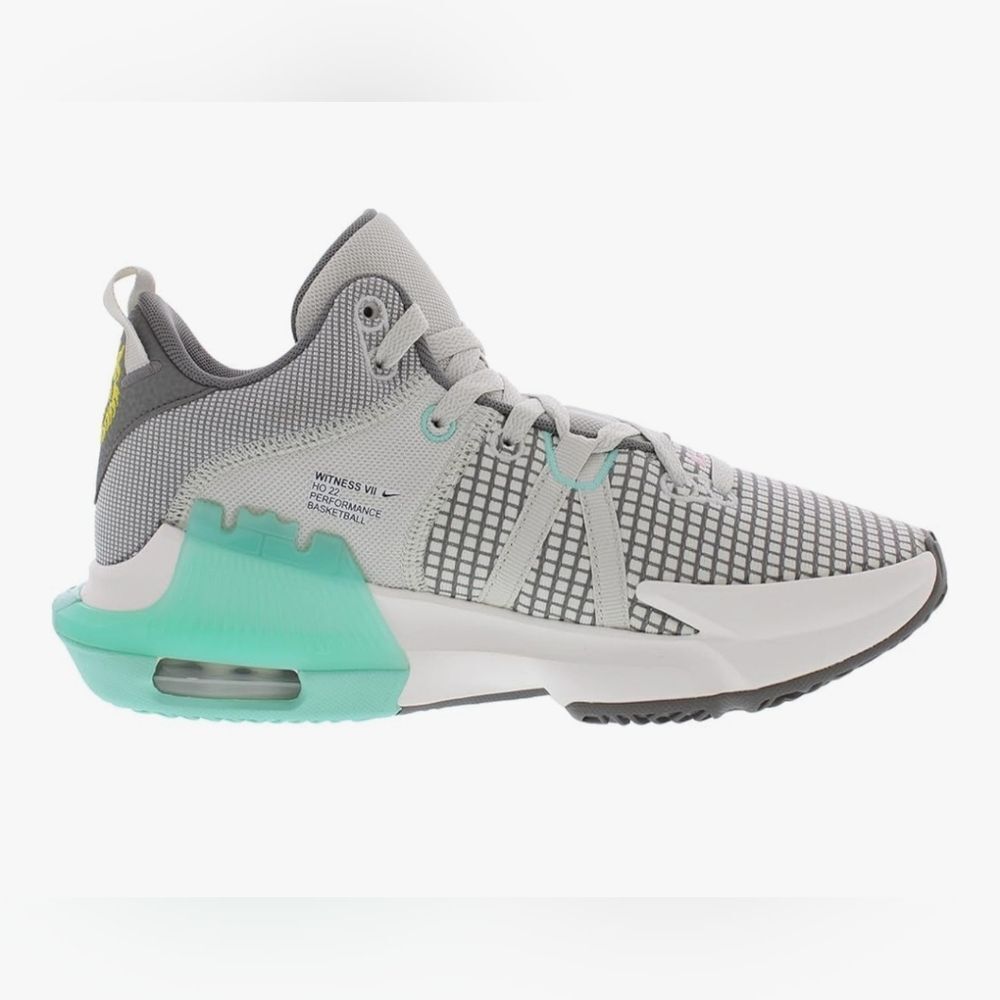 Nike LeBron Witness 7 Low Flat Pewter Mint DM1123-006 Sneakers Men 11.5 High Top